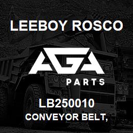 LB250010 Leeboy Rosco CONVEYOR BELT, | AGA Parts