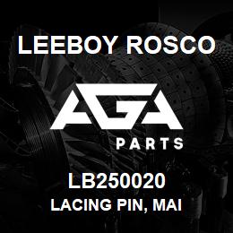 LB250020 Leeboy Rosco LACING PIN, MAI | AGA Parts