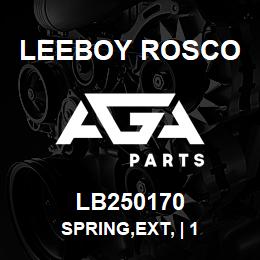 LB250170 Leeboy Rosco SPRING,EXT, | 1 | AGA Parts