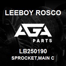 LB250190 Leeboy Rosco SPROCKET,MAIN C | AGA Parts