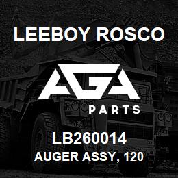 LB260014 Leeboy Rosco AUGER ASSY, 120 | AGA Parts