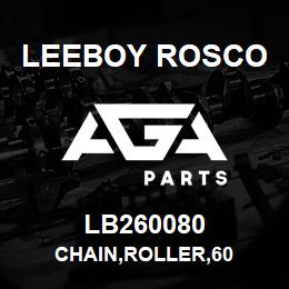 LB260080 Leeboy Rosco CHAIN,ROLLER,60 | AGA Parts