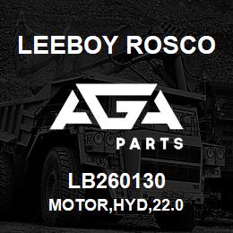 LB260130 Leeboy Rosco MOTOR,HYD,22.0 | AGA Parts