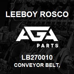 LB270010 Leeboy Rosco CONVEYOR BELT, | AGA Parts