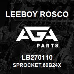 LB270110 Leeboy Rosco SPROCKET,60B24X | AGA Parts