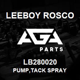 LB280020 Leeboy Rosco PUMP,TACK SPRAY | AGA Parts