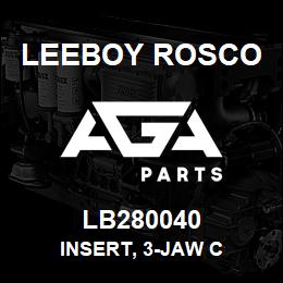 LB280040 Leeboy Rosco INSERT, 3-JAW C | AGA Parts