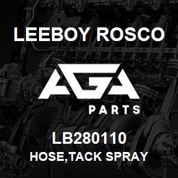 LB280110 Leeboy Rosco HOSE,TACK SPRAY | AGA Parts