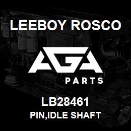 LB28461 Leeboy Rosco PIN,IDLE SHAFT | AGA Parts