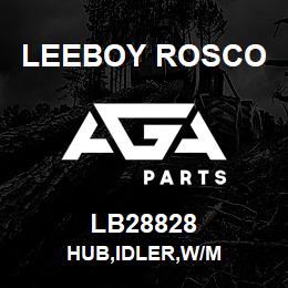 LB28828 Leeboy Rosco HUB,IDLER,W/M | AGA Parts