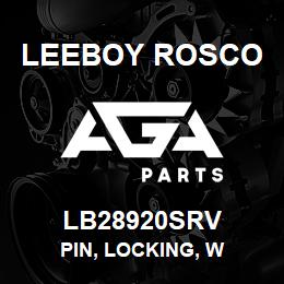 LB28920SRV Leeboy Rosco PIN, LOCKING, W | AGA Parts