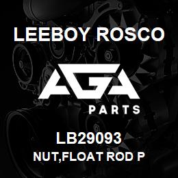 LB29093 Leeboy Rosco NUT,FLOAT ROD P | AGA Parts