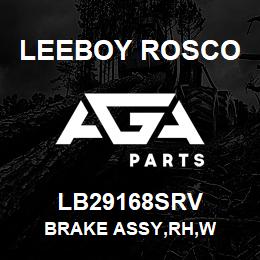 LB29168SRV Leeboy Rosco BRAKE ASSY,RH,W | AGA Parts