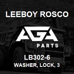 LB302-6 Leeboy Rosco WASHER, LOCK, 3 | AGA Parts