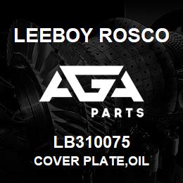 LB310075 Leeboy Rosco COVER PLATE,OIL | AGA Parts