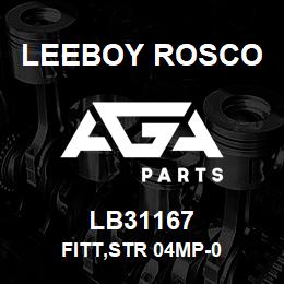 LB31167 Leeboy Rosco FITT,STR 04MP-0 | AGA Parts