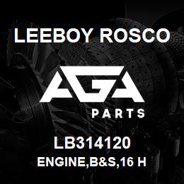 LB314120 Leeboy Rosco ENGINE,B&S,16 H | AGA Parts