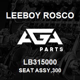 LB315000 Leeboy Rosco SEAT ASSY,300 | AGA Parts