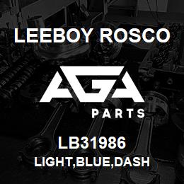 LB31986 Leeboy Rosco LIGHT,BLUE,DASH | AGA Parts