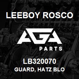 LB320070 Leeboy Rosco GUARD, HATZ BLO | AGA Parts