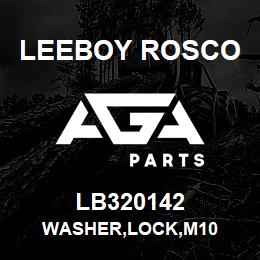 LB320142 Leeboy Rosco WASHER,LOCK,M10 | AGA Parts