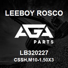 LB320227 Leeboy Rosco CSSH,M10-1.50X3 | AGA Parts