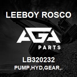 LB320232 Leeboy Rosco PUMP,HYD,GEAR,. | AGA Parts