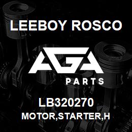 LB320270 Leeboy Rosco MOTOR,STARTER,H | AGA Parts