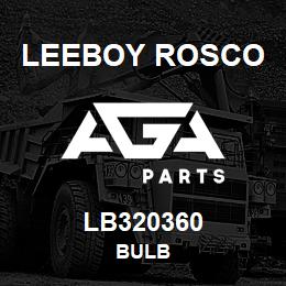 LB320360 Leeboy Rosco BULB | AGA Parts