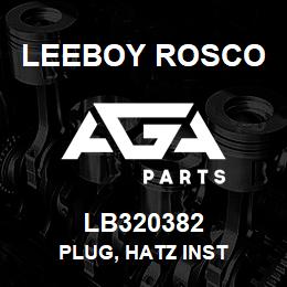 LB320382 Leeboy Rosco PLUG, HATZ INST | AGA Parts