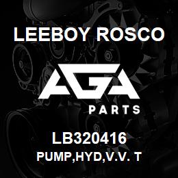 LB320416 Leeboy Rosco PUMP,HYD,V.V. T | AGA Parts