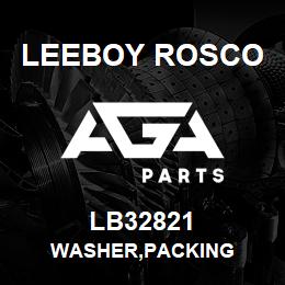 LB32821 Leeboy Rosco WASHER,PACKING | AGA Parts