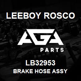 LB32953 Leeboy Rosco BRAKE HOSE ASSY | AGA Parts