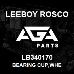 LB340170 Leeboy Rosco BEARING CUP,WHE | AGA Parts