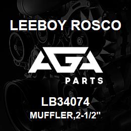 LB34074 Leeboy Rosco MUFFLER,2-1/2" | AGA Parts