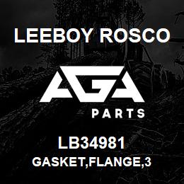 LB34981 Leeboy Rosco GASKET,FLANGE,3 | AGA Parts