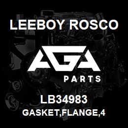 LB34983 Leeboy Rosco GASKET,FLANGE,4 | AGA Parts