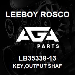 LB35338-13 Leeboy Rosco KEY,OUTPUT SHAF | AGA Parts