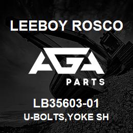 LB35603-01 Leeboy Rosco U-BOLTS,YOKE SH | AGA Parts