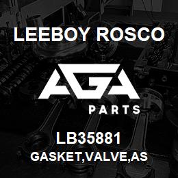 LB35881 Leeboy Rosco GASKET,VALVE,AS | AGA Parts