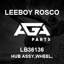 LB36136 Leeboy Rosco HUB ASSY,WHEEL, | AGA Parts