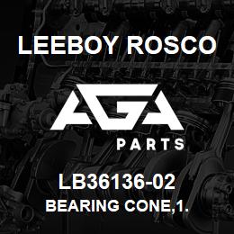 LB36136-02 Leeboy Rosco BEARING CONE,1. | AGA Parts