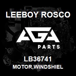 LB36741 Leeboy Rosco MOTOR,WINDSHIEL | AGA Parts