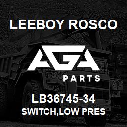 LB36745-34 Leeboy Rosco SWITCH,LOW PRES | AGA Parts