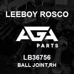 LB36756 Leeboy Rosco BALL JOINT,RH | AGA Parts