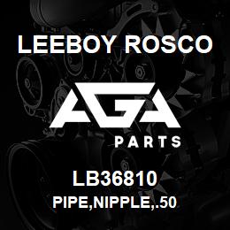 LB36810 Leeboy Rosco PIPE,NIPPLE,.50 | AGA Parts