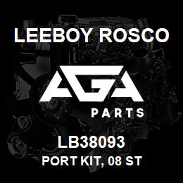 LB38093 Leeboy Rosco PORT KIT, 08 ST | AGA Parts