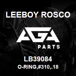 LB39084 Leeboy Rosco O-RING,#310,.18 | AGA Parts