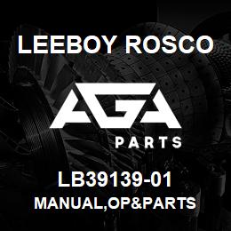 LB39139-01 Leeboy Rosco MANUAL,OP&PARTS | AGA Parts