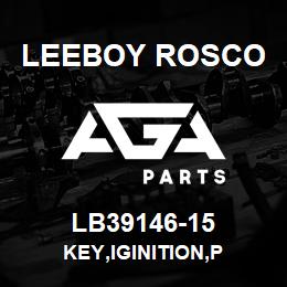 LB39146-15 Leeboy Rosco KEY,IGINITION,P | AGA Parts